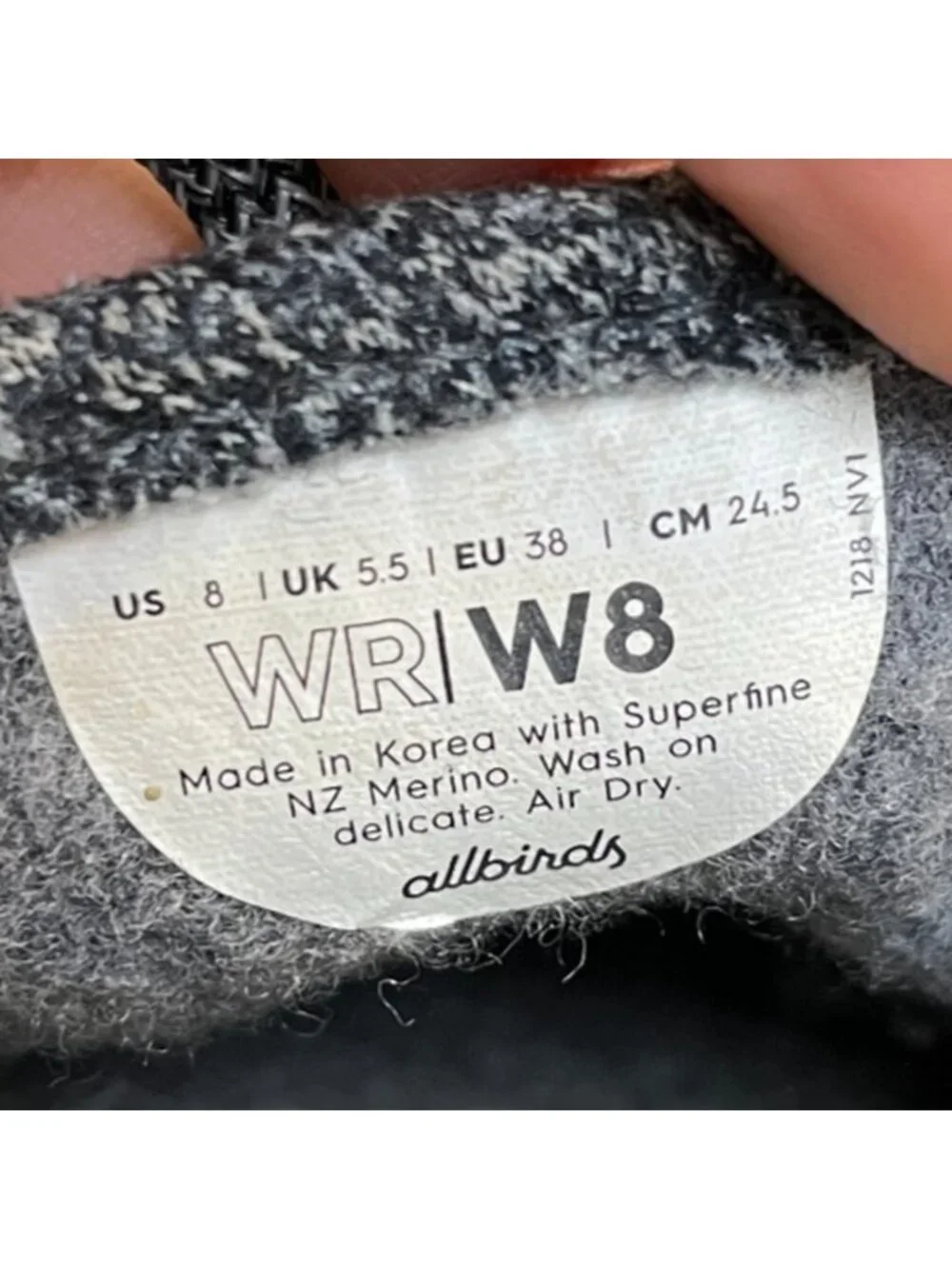 Allbirds Wool Runners Natural Gray Womens Size 8 Athletic Running Shoes Sneakers - Picture 9 of 10